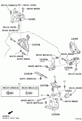 YARIS/HYBRID NSP130L-CHXNKW KSP130,NHP130,NLP130,NSP13#