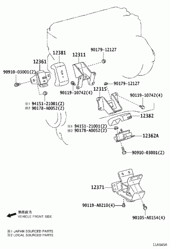 TACOMA TRN265L-CRTSKA GRN2##,3##,TRN2##