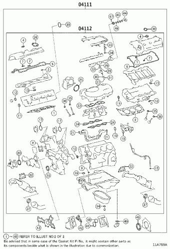 TACOMA GRN305L-PRTSHA GRN2##,3##,TRN2##