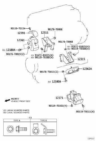 HILUX TGN136R-DNMSKN GGN125,GUN1##,LAN125,TGN1##