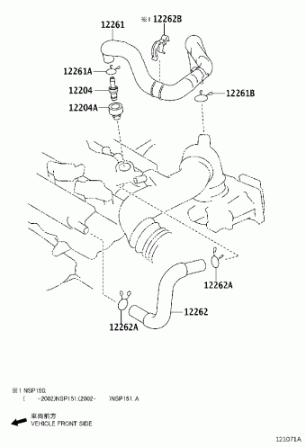 YARIS NSP151L-AHXRK NCP15#,NSP15#