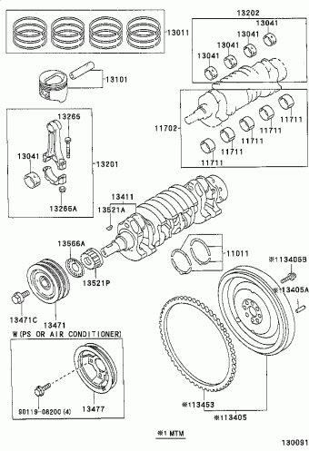 COROLLA HB/LB EE111L-ALMDKW 06.1997