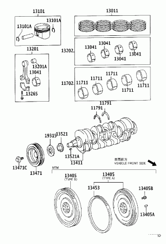 COROLLA SED/WG ZZE121L-DEMDKW CDE120,NDE120,ZZE12#