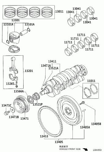 COROLLA HB CDE120L-AHMNYW CDE120,NDE120,ZZE12#