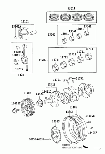 COROLLA SED/WG NDE120L-DEGDYW CDE120,NDE120,ZZE12#