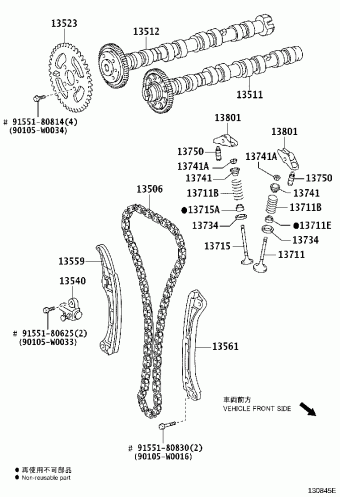 AVENSIS ADT251L-AEFEYW ADT25#,AZT25#,CDT250,ZZT25#