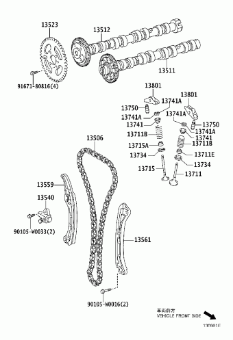 COROLLA VERSO AUR10L-GWFDYW AUR10,CUR10,ZNR1#
