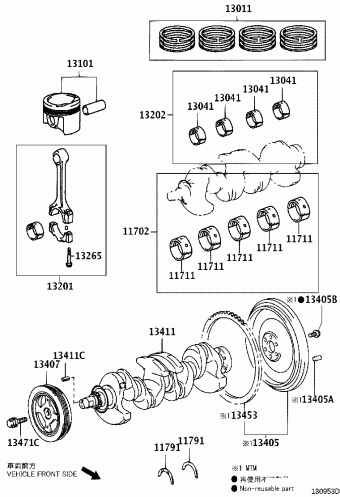 YARIS NCP92R-BEMRK NCP9#