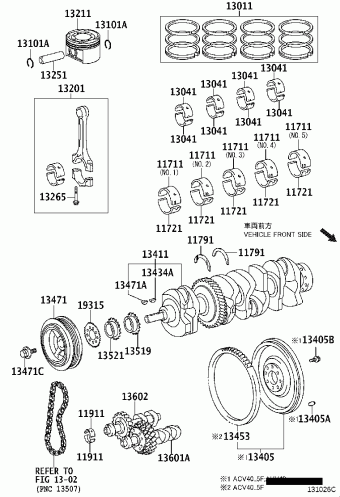 CAMRY/AURION/HV ACV40L-DEADKV ACV40,AHV40,GSV40