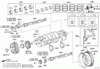 FORTUNER TGN51L-EKPSKV GGN50,60,KUN5#,6#,LAN50,TGN51,61