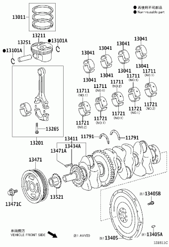 CAMRY/HYBRID AVV50L-JEXVBC ACV51,ASV5#,AVV50