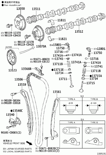 CAMRY/HYBRID AVV50L-JEXVBC ACV51,ASV5#,AVV50