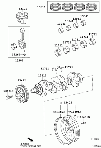 YARIS/HYBRID NSP130R-CHFNKW KSP130,NHP130,NLP130,NSP13#