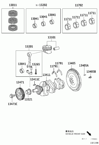YARIS/HYBRID KSP130L-CHMNKW KSP130,NHP130,NLP130,NSP13#