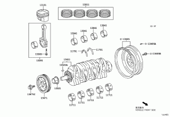 YARIS/HYBRID NSP131L-CHFNBW KSP130,NHP130,NLP130,NSP13#