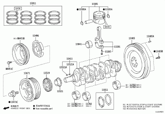 HILUX GUN125L-DGFLXF GGN125,GUN1##,LAN125,TGN1##