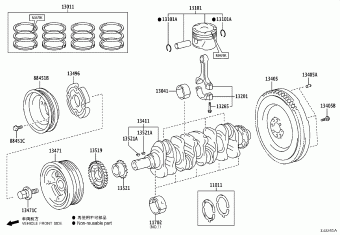 HILUX (DCB/SCB/XTR) GUN125L-BNFSXW3 GUN125,126,135