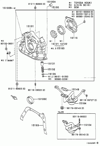 COROLLA SED/WG AE111L-AEPDKV AE11#,CE110,EE11#,ZZE11#