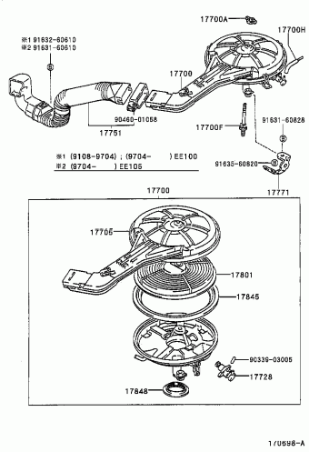 COROLLA SED/CP/WG EE100L-AEMDSB AE10#,CE100,EE10#
