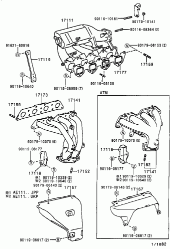 COROLLA HB/LB AE111L-DLMNKW 08.1999