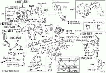 HILUX KUN25L-TRMDHW3 KUN15,2#