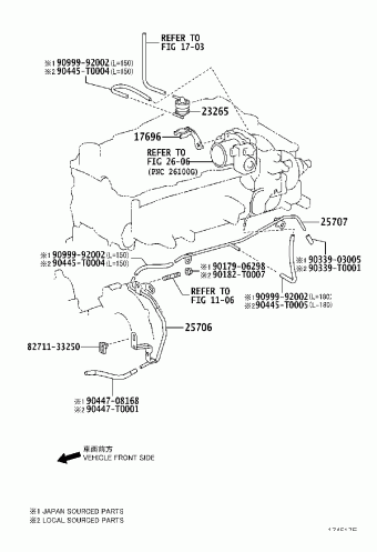 HILUX KUN25L-TRMDHW3 KUN15,2#