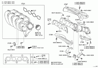 AVENSIS ZZT250L-AEMGKW ADT25#,AZT25#,CDT250,ZZT25#