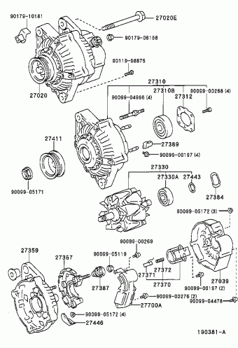 COROLLA SED/WG AE111L-AWMDKW 02.1998