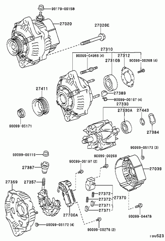 HILUX RZN168L-PRMDK 06.2001