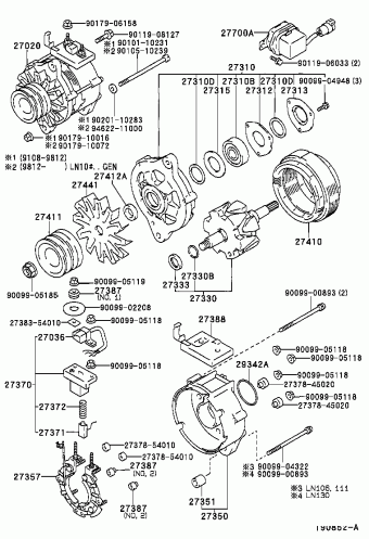 HILUX/4RUNNER (4WD) LN106R-TRMRSQ3 09.1996
