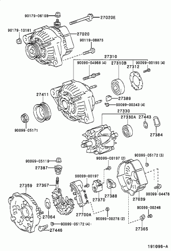 COROLLA SED/WG AE111L-AEPDKV AE11#,CE110,EE11#,ZZE11#