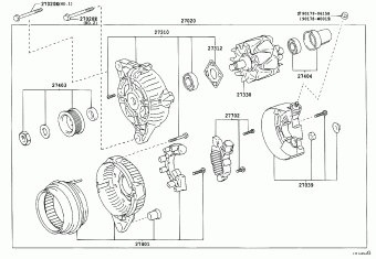COROLLA SED/WG ZZE121L-DEMDKW CDE120,NDE120,ZZE12#