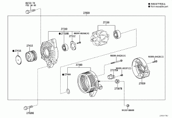 COROLLA/AURIS ZRE182R-AHFNKQ NRE180,ZRE18#,ZWE186