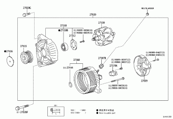 YARIS/HYBRID NLP130L-CHFRXW KSP130,NHP130,NLP130,NSP13#