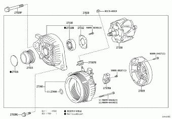 YARIS/HYBRID NSP130R-CHFNKW KSP130,NHP130,NLP130,NSP13#