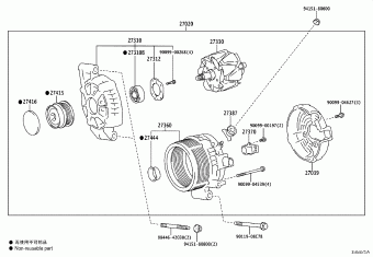 CAMRY/HYBRID MXVA71L-REXNBX ASV7#,AXVA70,AXVH7#,GSV70,MXVA71