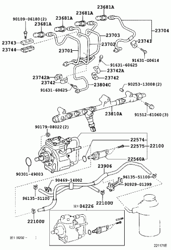 HILUX KDN165R-PRMSYW KDN1##,LN1##,RZN168,173