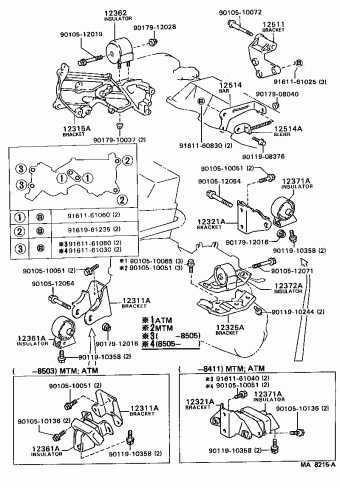 COROLLA SED/LB CE80L-ELMDCA AE82,CE80