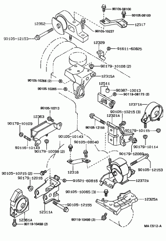 COROLLA SED/LB/WG EE90L-ALMNSW EE9#,AE9#,CE90