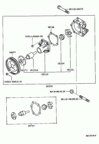 COROLLA SED/LB/WG EE90L-ALMNSW EE9#,AE9#,CE90