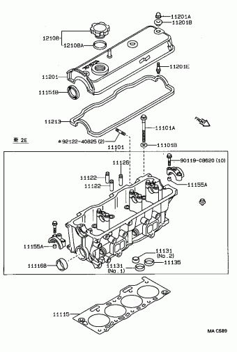COROLLA SED/LB/WG EE90L-ALMNSW EE9#,AE9#,CE90