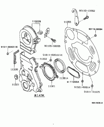 COROLLA SED/LB/WG EE90L-ALMNSW EE9#,AE9#,CE90