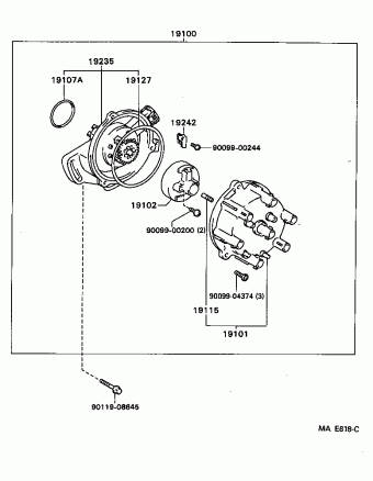 T100 VCK20L-TRMREA RCK10,VCK1#,2#