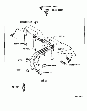 TACOMA RZN171L-CRMDKAB RZN161,171,VZN160,170