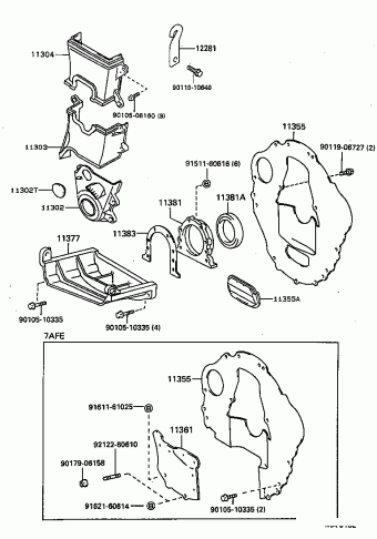 COROLLA SED/WG AE101R-AEMNKW AE10#,CE100,EE10#