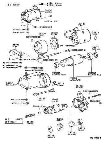 COROLLA SED/LB CE80L-ELMDCA AE82,CE80