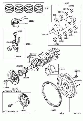 COROLLA SED/LB/WG EE90L-ALMNSW EE9#,AE9#,CE90