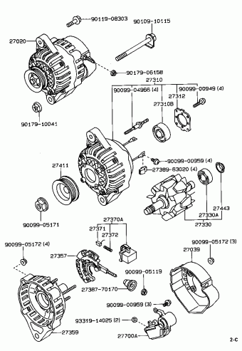 COROLLA SED/LB/WG AE92L-ALHNKW EE9#,AE9#,CE90