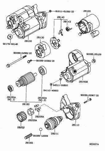 COROLLA SED/LB/WG EE90L-ALMNSW EE9#,AE9#,CE90
