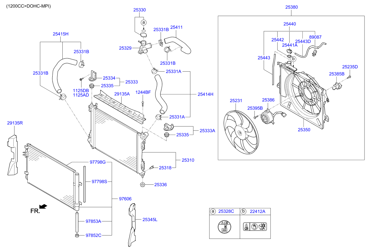 Kia Rio 12 2012 — Engine Cooling System
